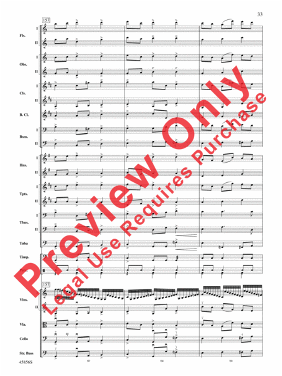 Academic Festival Overture, Op. 80 Full Orchestra scores gallery preview page 33