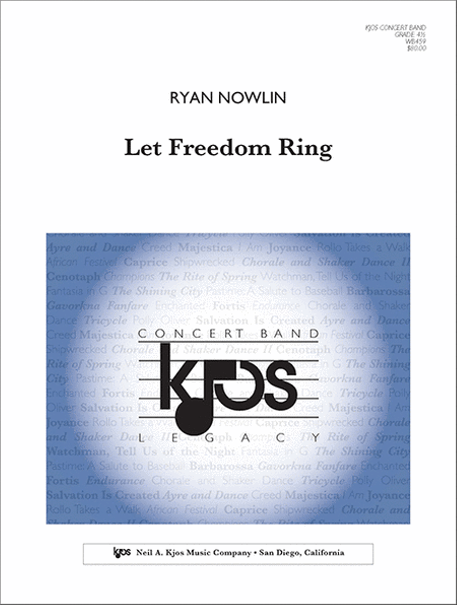 Let Freedom Ring Let Freedom Ring Concert Band scores gallery preview page 1