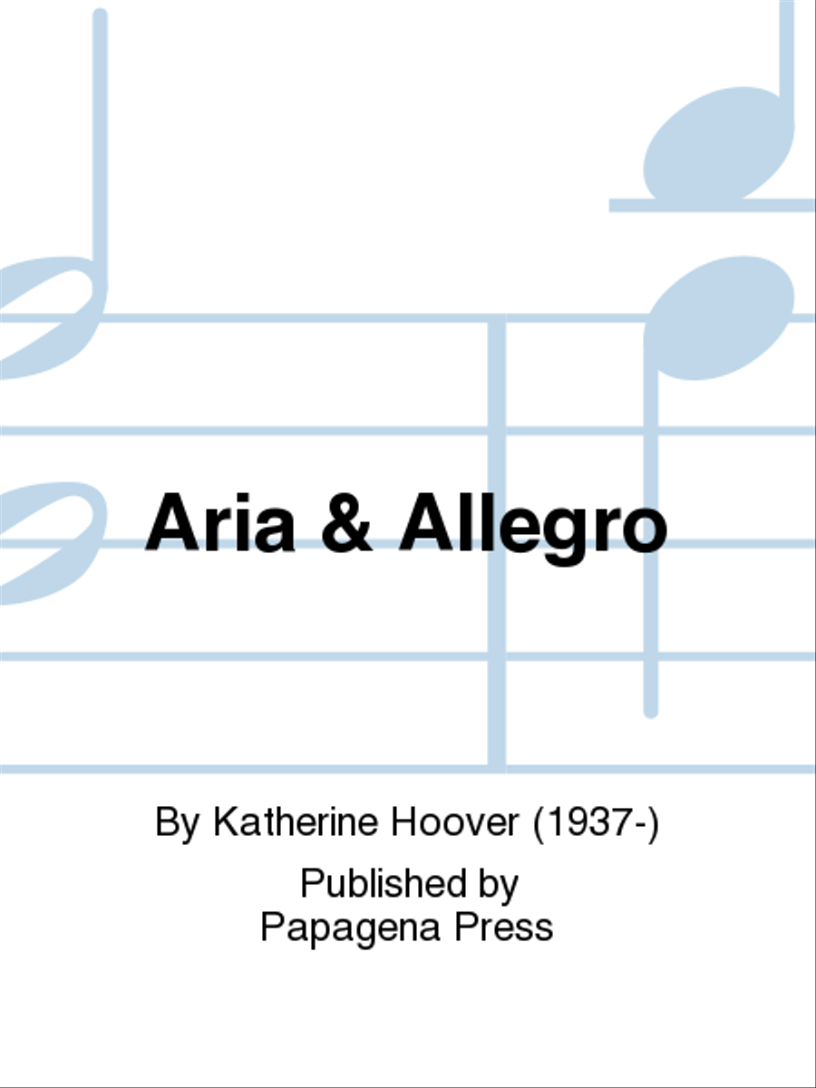 Aria & Allegro Chamber Music scores gallery preview page 1