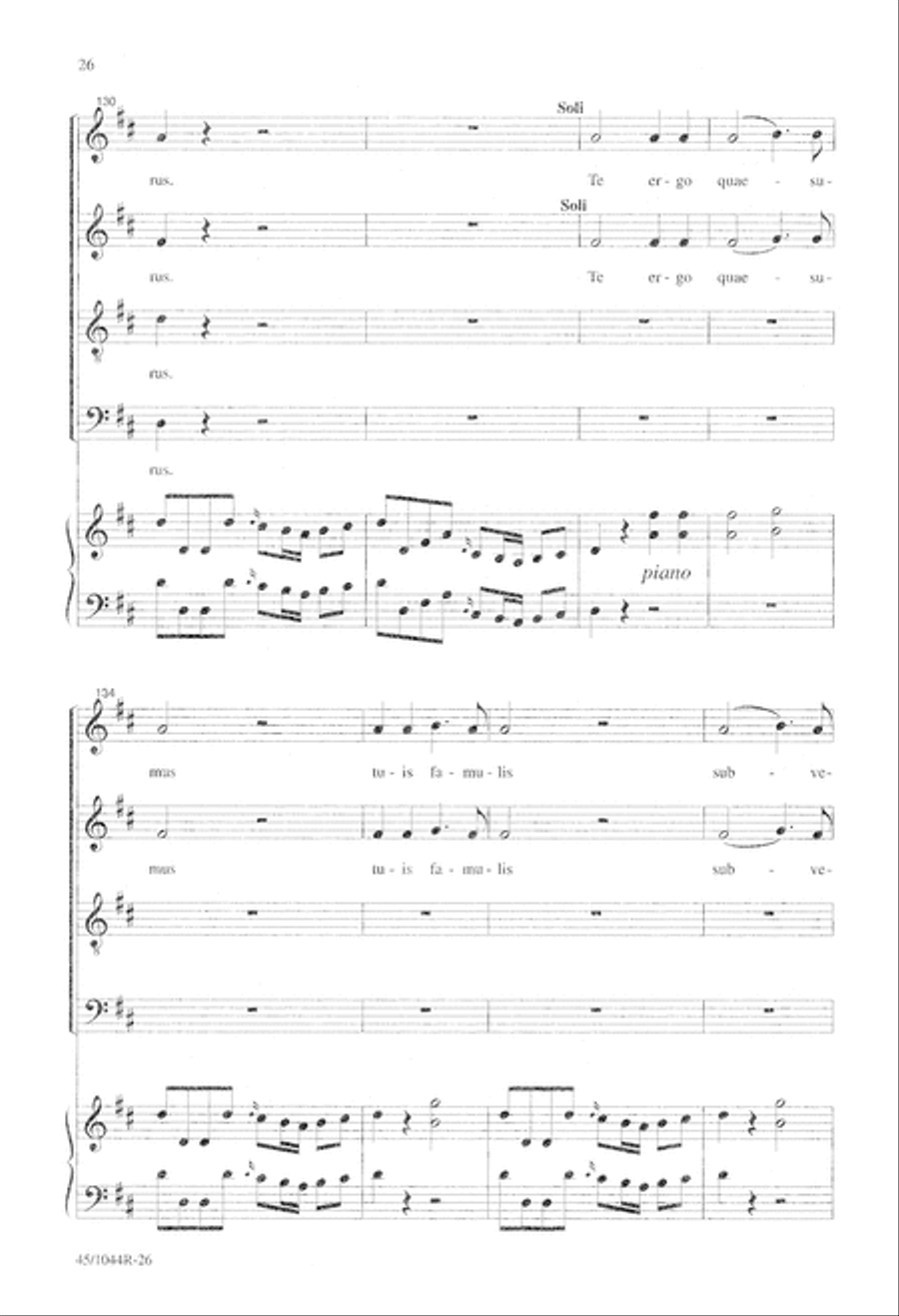 Te Deum Choral Score Te Deum Choral Score 4-Part scores gallery preview page 28