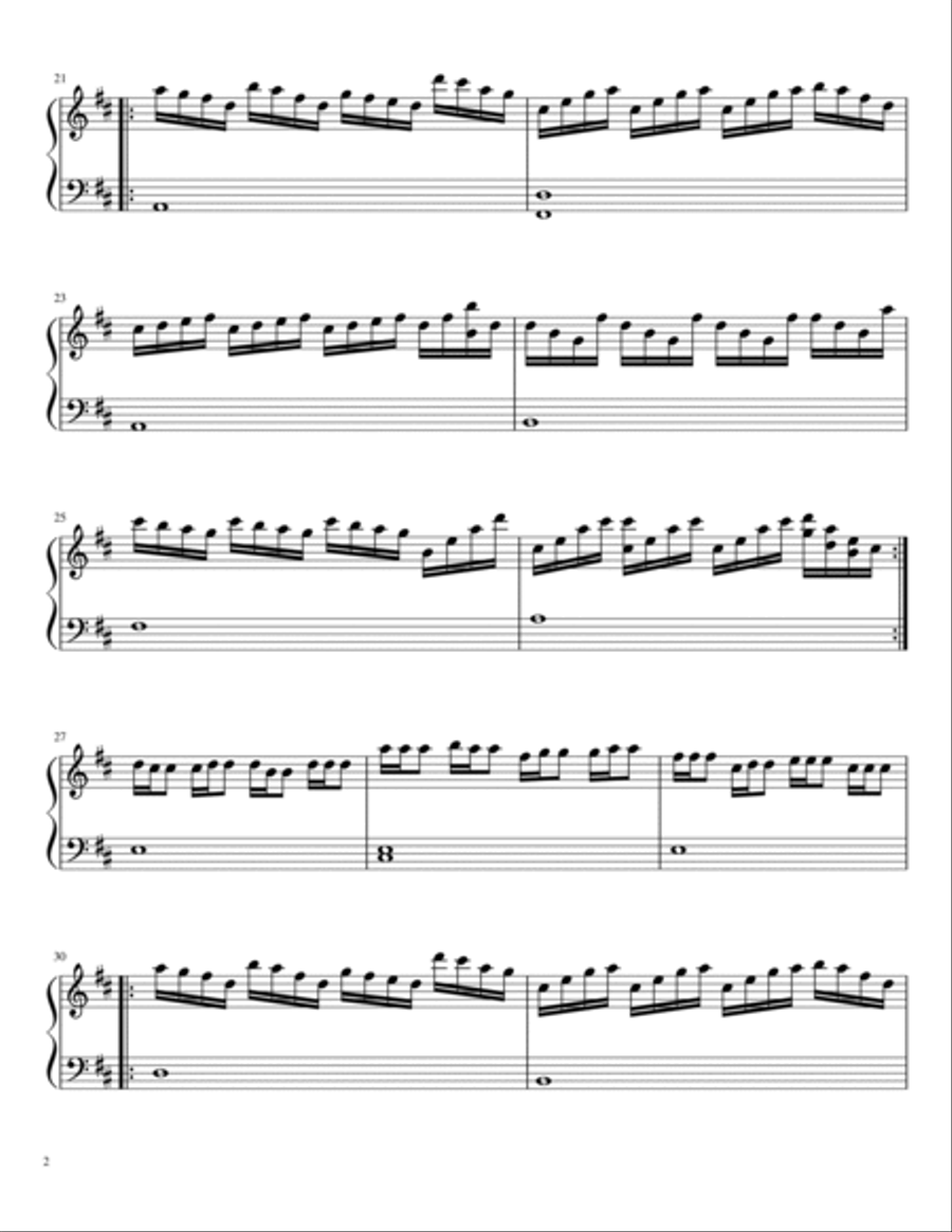 Pseudo-Rapture Piano Solo scores gallery preview page 2