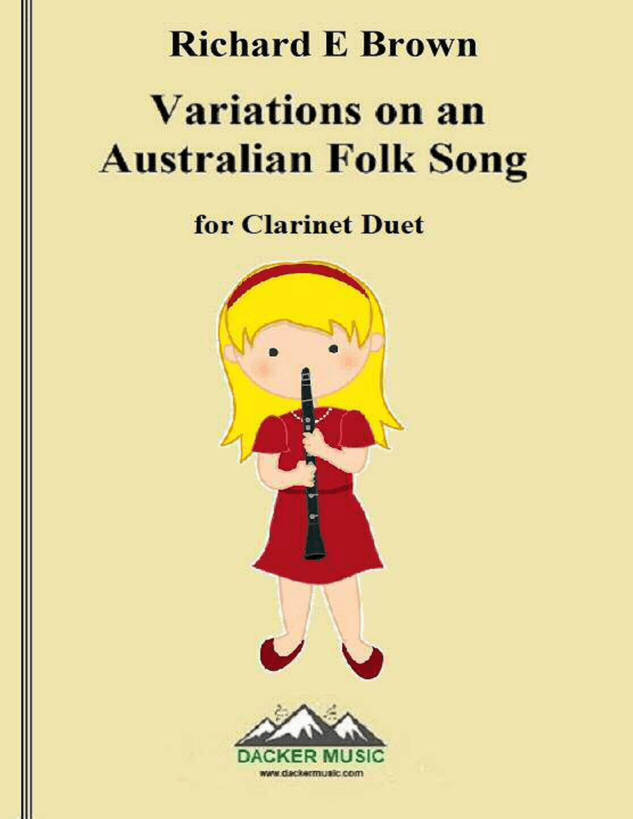 Variations on an Australian Folk Song - Clarinet Duet Clarinet Duet scores gallery preview page 1