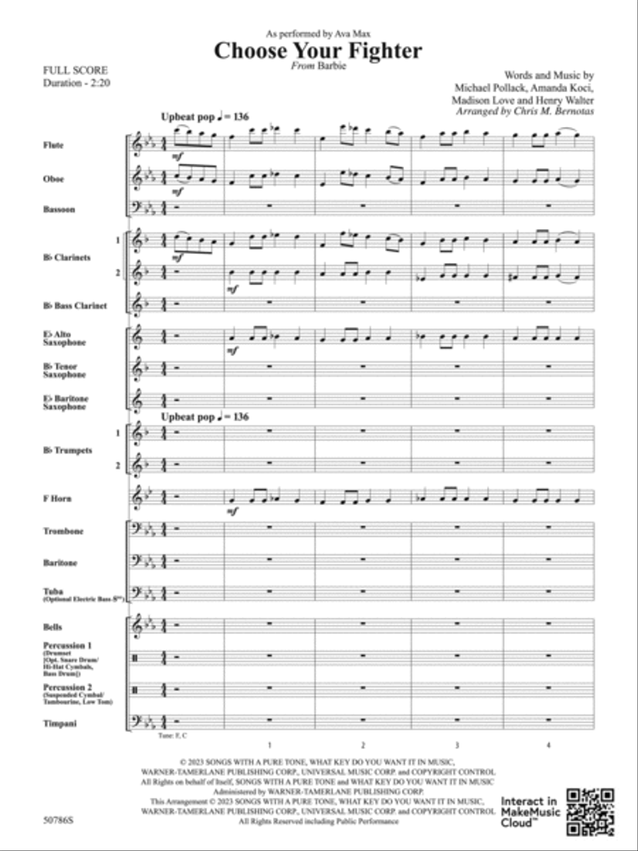 Choose Your Fighter: Score Concert Band scores gallery preview page 3