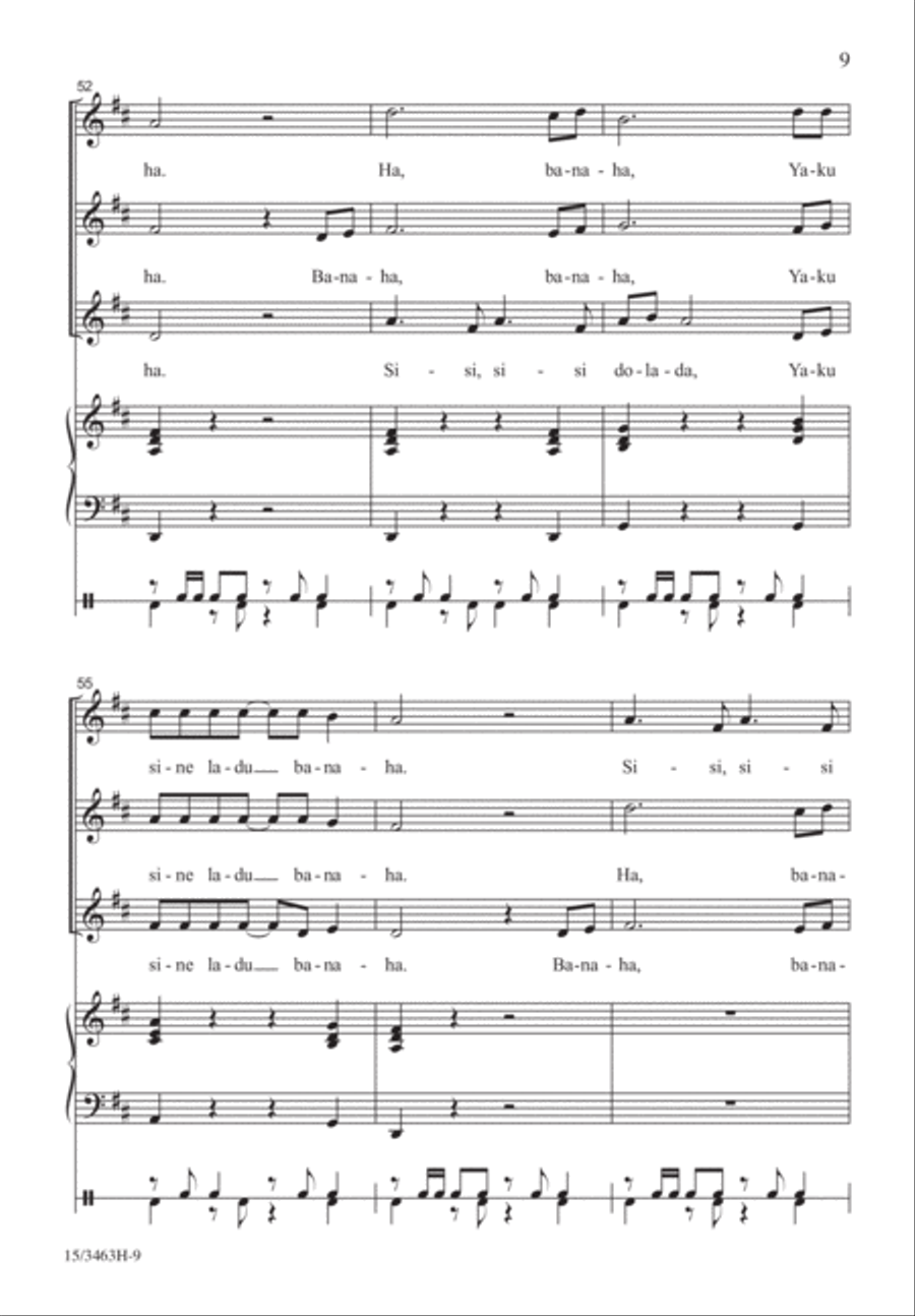 Banaha Banaha SSA scores gallery preview page 8