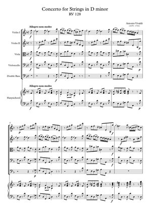 Concerto for Strings in D minor RV 128