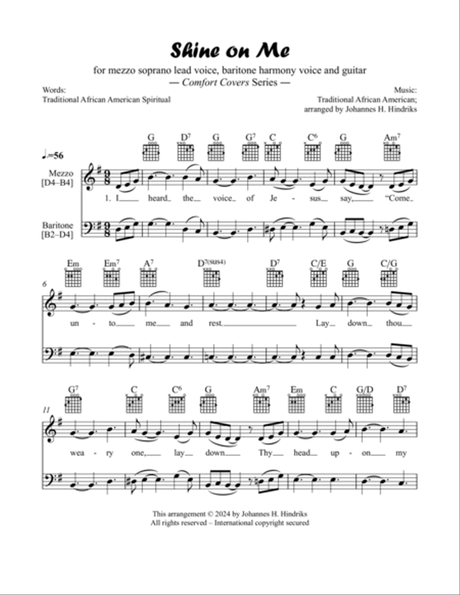 Shine on Me Piano scores gallery preview page 2