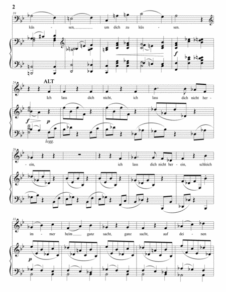BRAHMS: Vor der Tür, Op. 28 no. 2 (transposed to B-flat major)