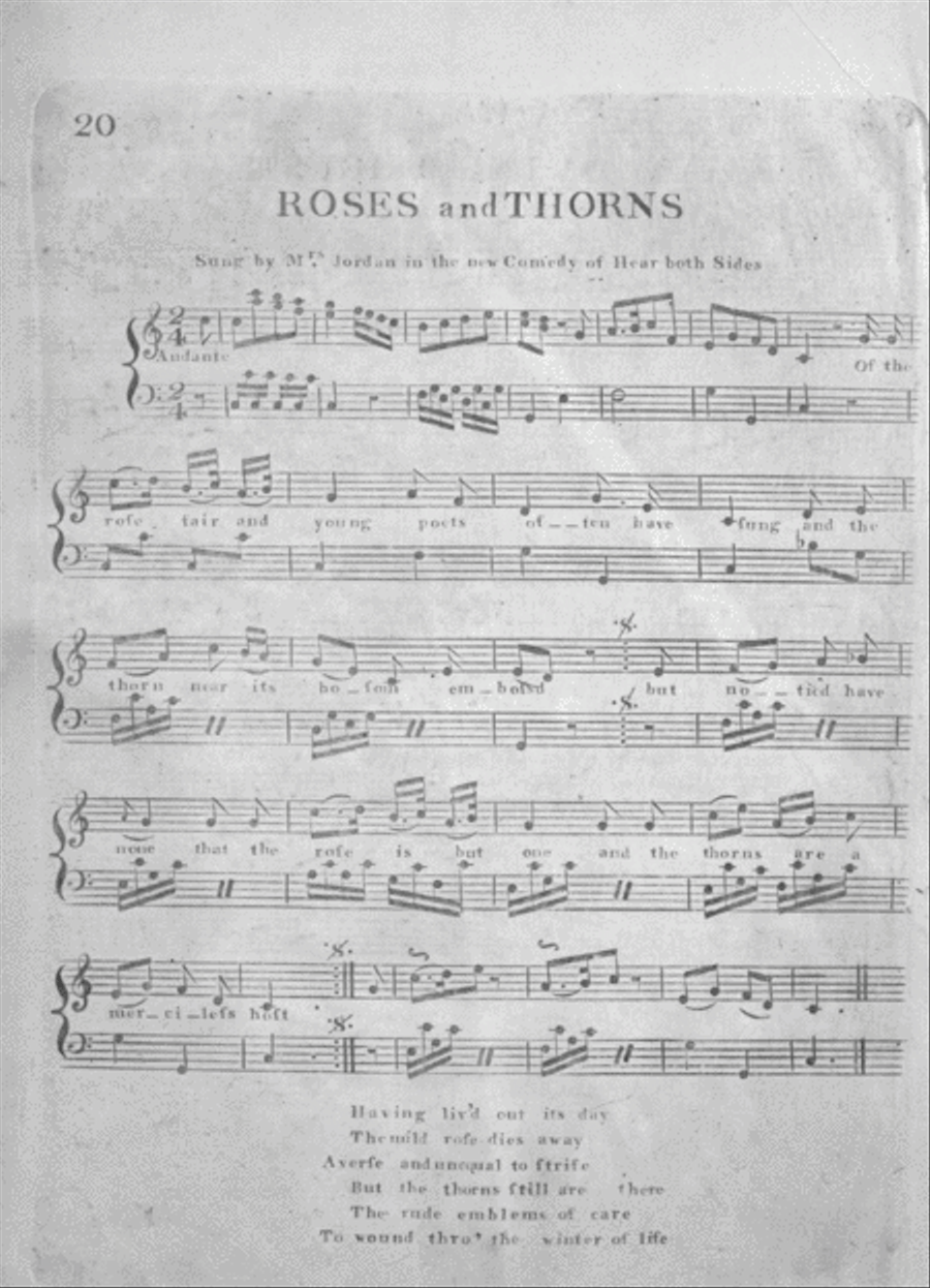 Roses and Thorns Voice scores gallery preview page 1