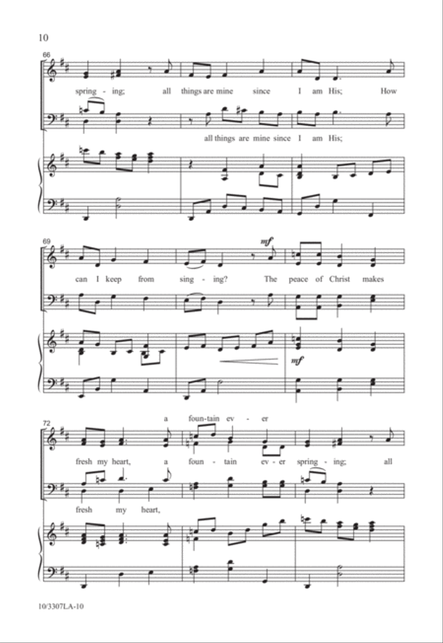 How Can I Keep From Singing? 4-Part scores gallery preview page 11