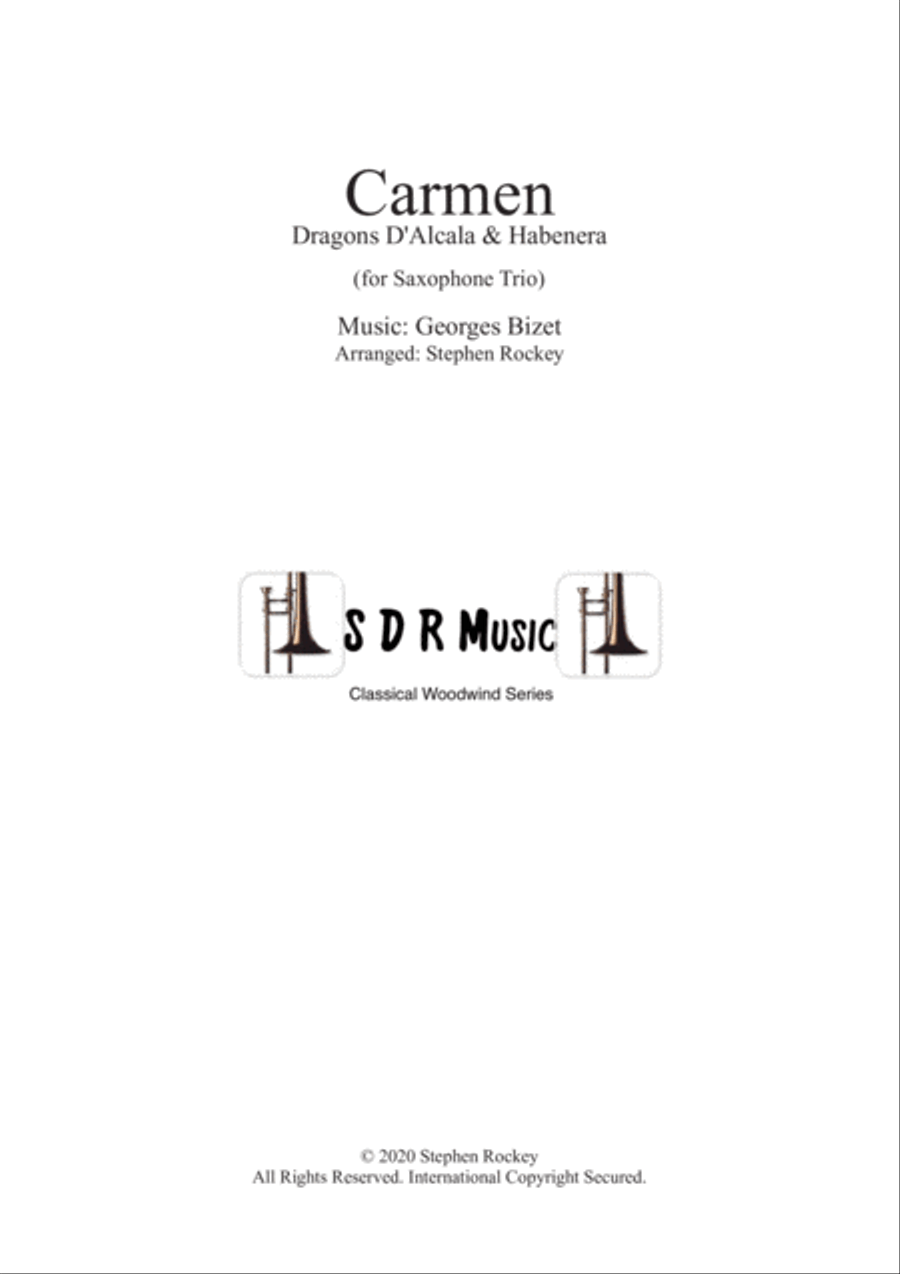 Carmen: 2 Pieces for Saxophone Trio Woodwind Trio scores gallery preview page 1