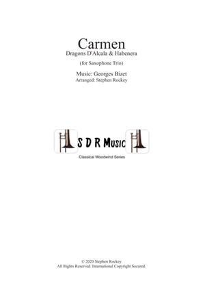 Book cover for Carmen: 2 Pieces for Saxophone Trio