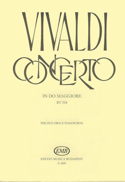 Concerto in C Major for 2 Oboes, Strings & Continuo, RV 534