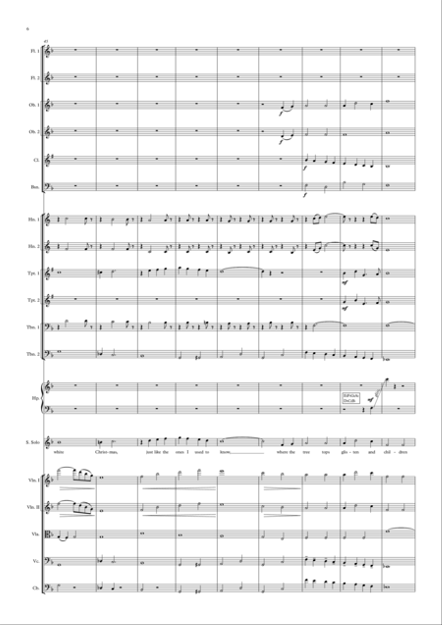 White Christmas Full Orchestra scores gallery preview page 6