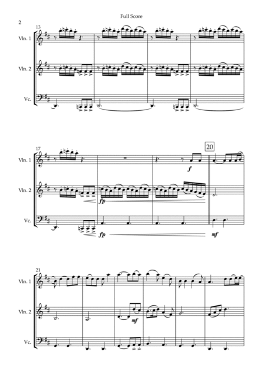 Touch The Sky Touch The Sky String Trio scores gallery preview page 2