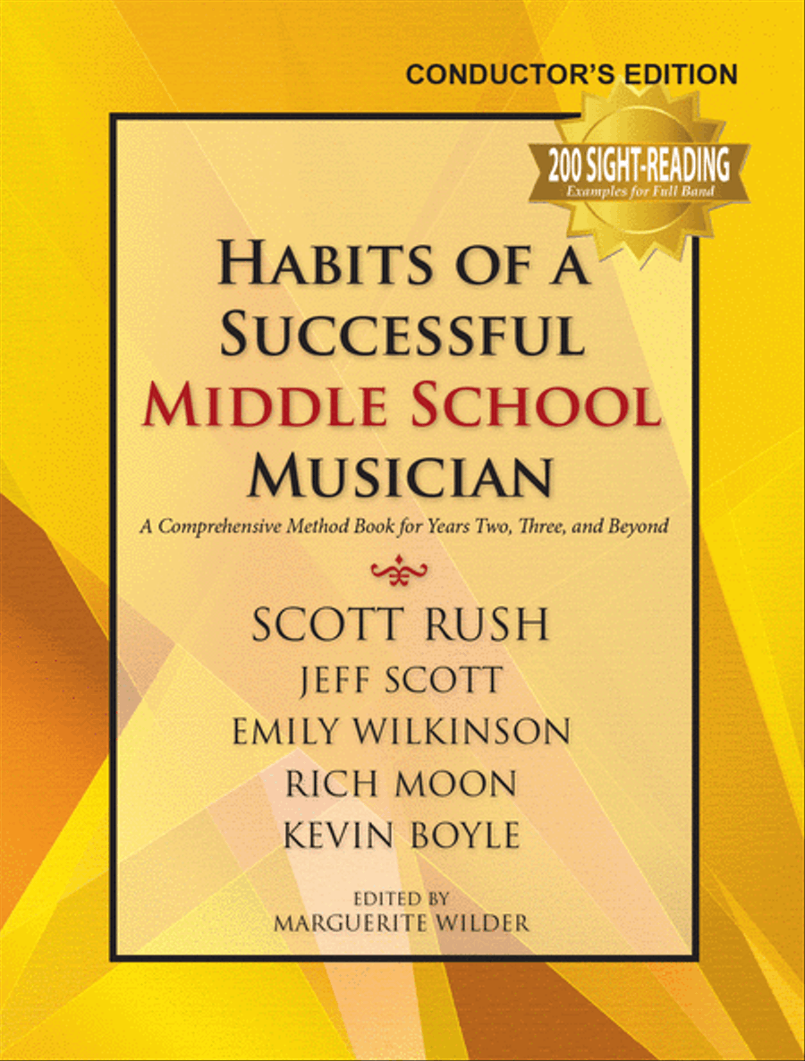 Habits of a Successful Middle School Musician - Conductor's edition Collection / Songbook scores gallery preview page 1