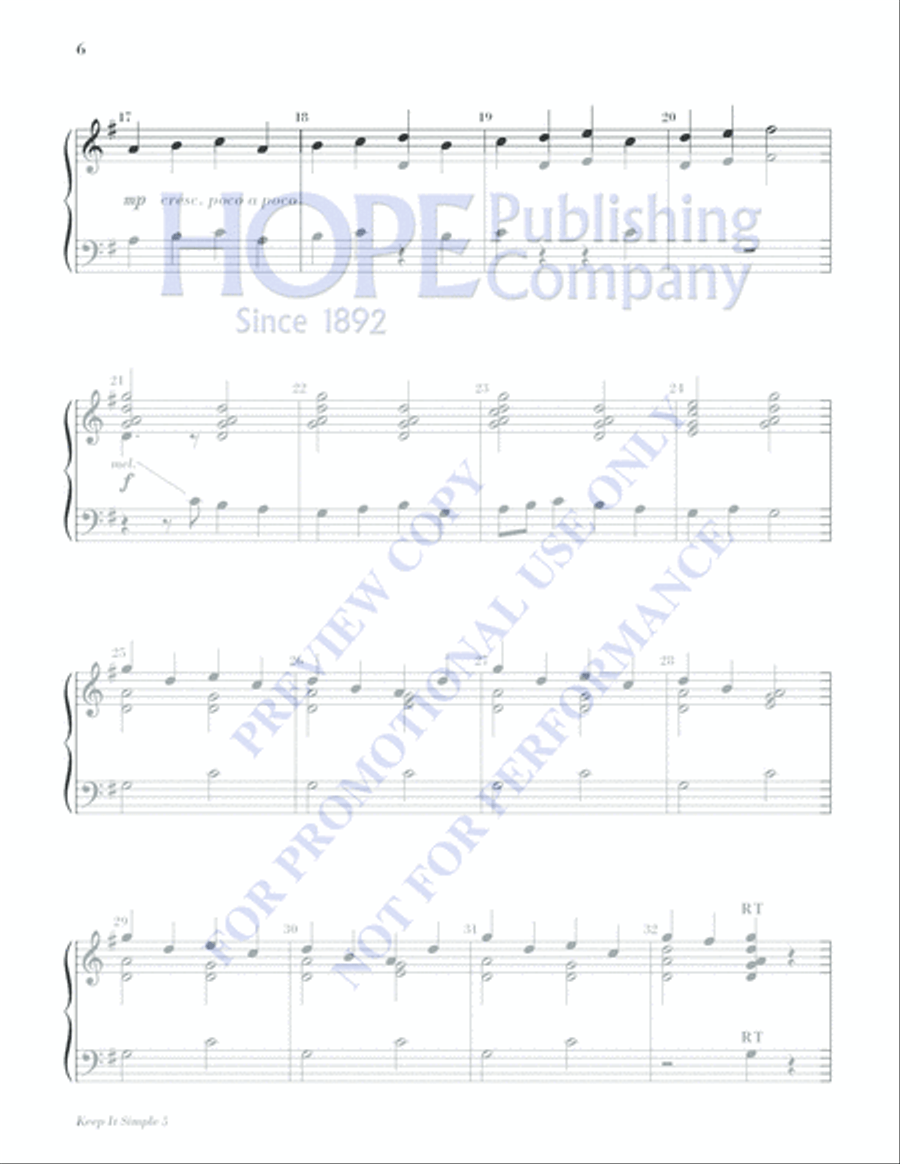 Keep It Simple 5 (Christmas Sacred and Secular) 2-Octaves scores gallery preview page 8