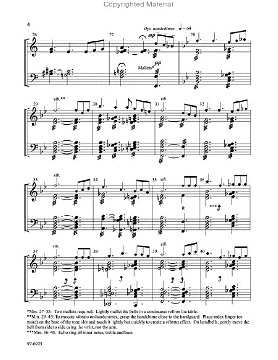 Blessed Assurance (Stephenson) Handbell Choir scores gallery preview page 3
