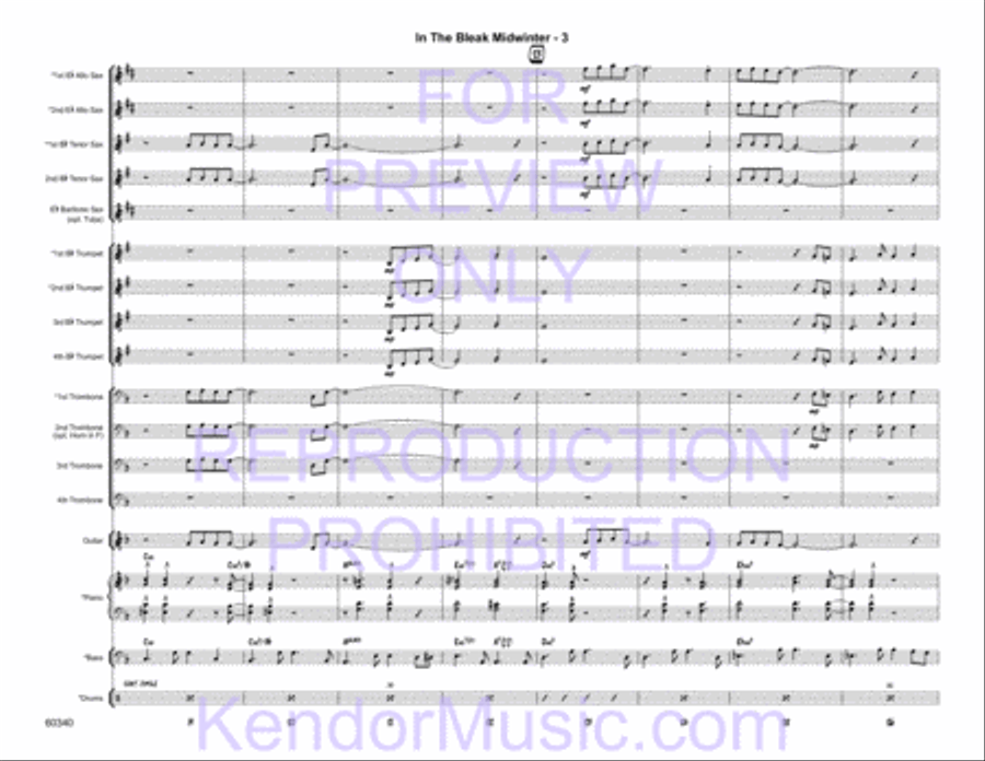 In The Bleak Midwinter Jazz Ensemble scores gallery preview page 4