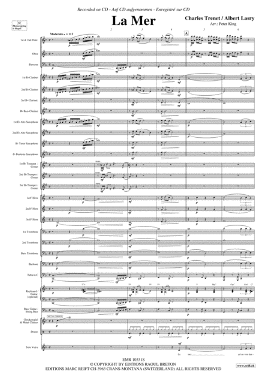 La Mer Concert Band scores gallery preview page 3