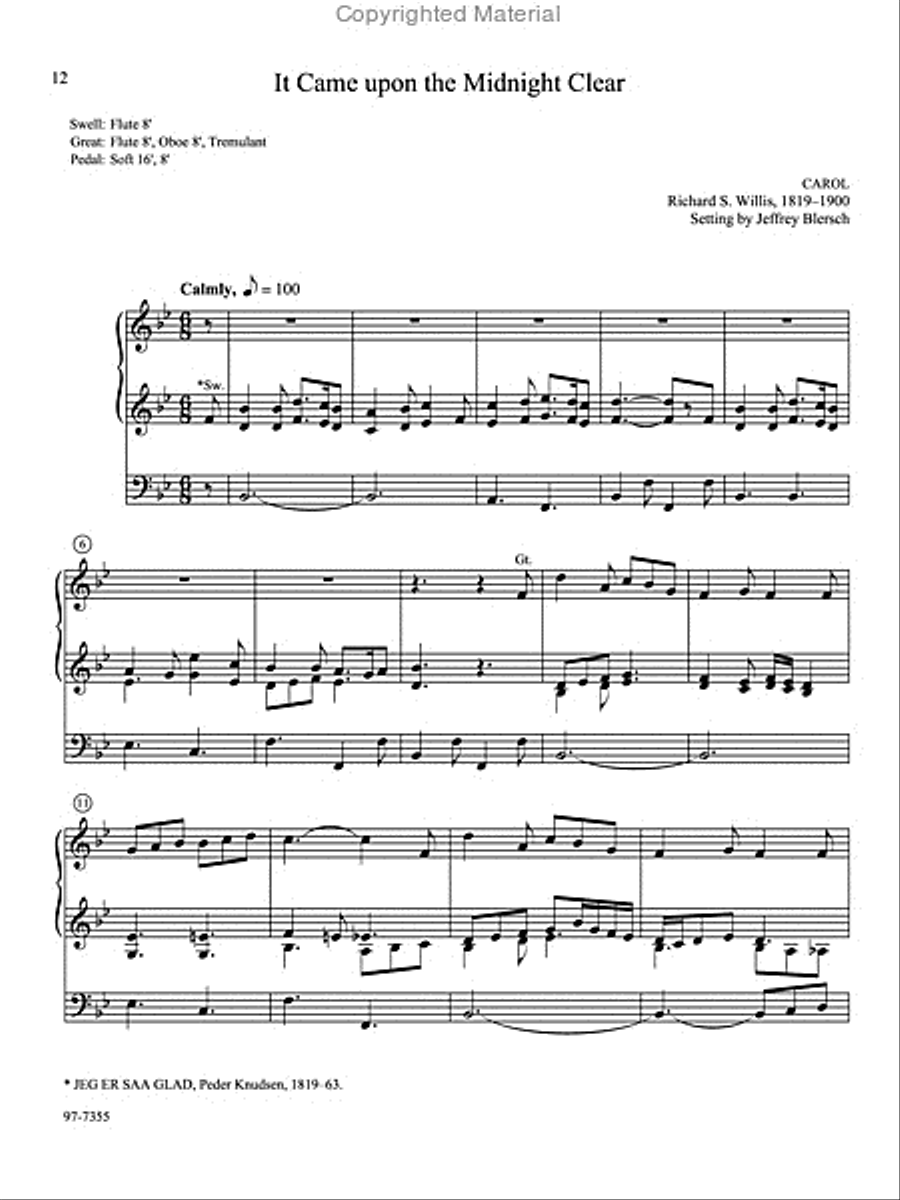 On Christmas Night: Eight Carols for Organ On Christmas Night: Eight Carols for Organ Organ Solo scores gallery preview page 4