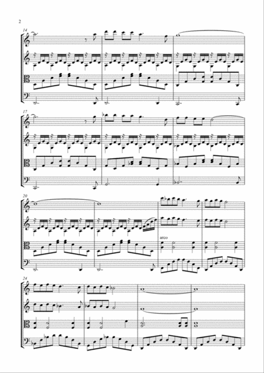 Walking In The Air Walking In The Air String Quartet scores gallery preview page 2