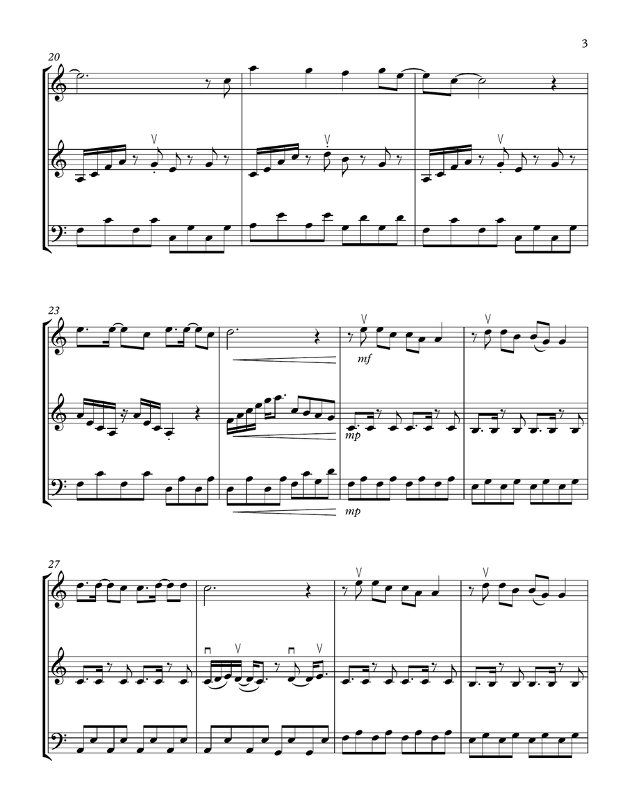 Rather Be String Trio scores gallery preview page 3