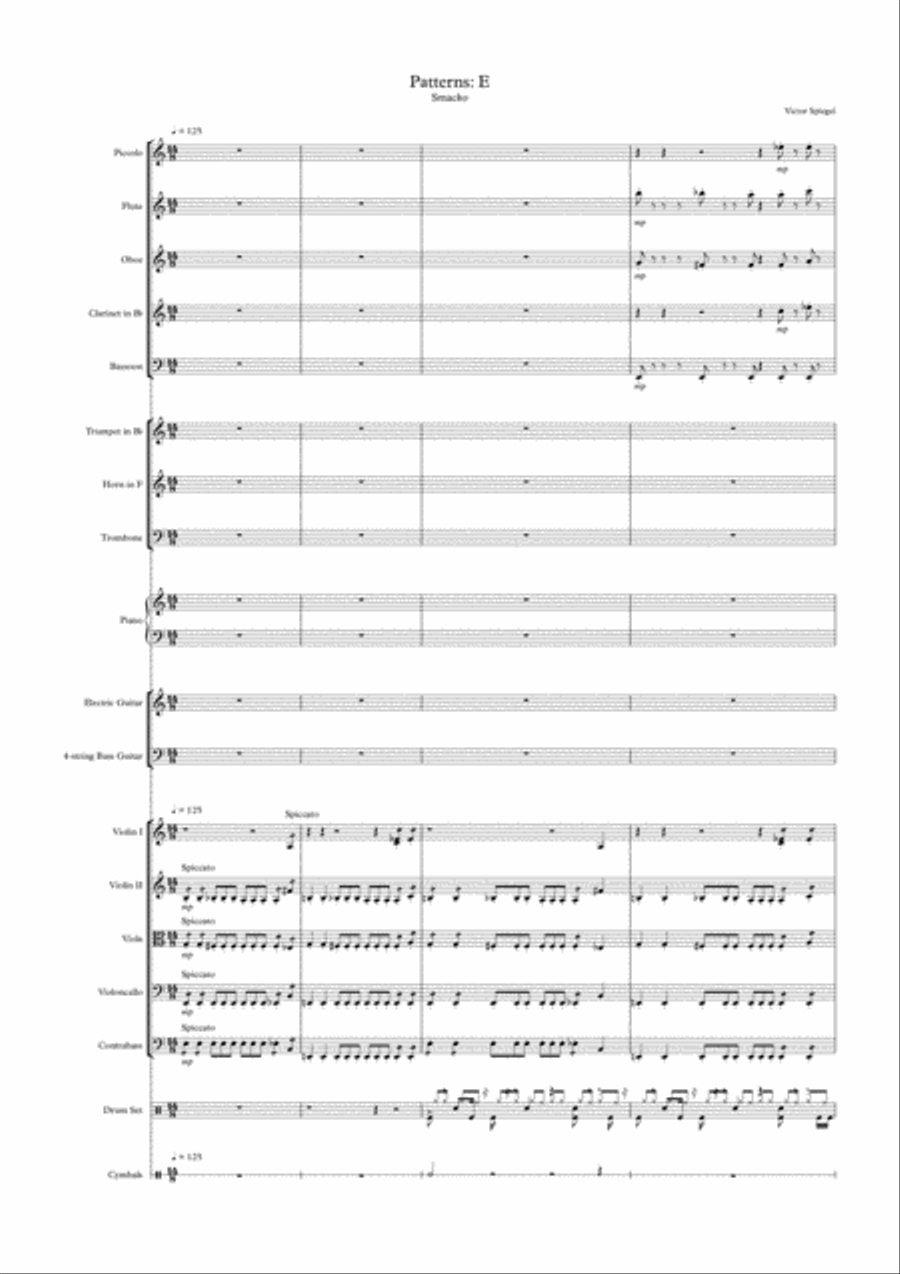 Patterns: E - Smacko Jazz Ensemble scores gallery preview page 1
