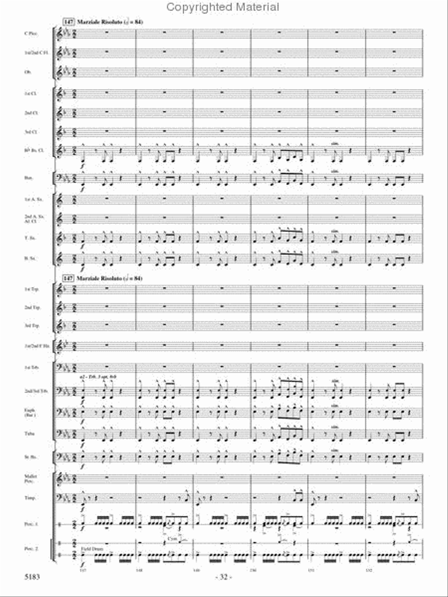 Portrait of Freedom Concert Band scores gallery preview page 31