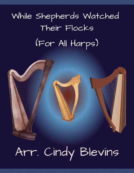 While Shepherds Watched Their Flocks, for Lap Harp Solo image number null