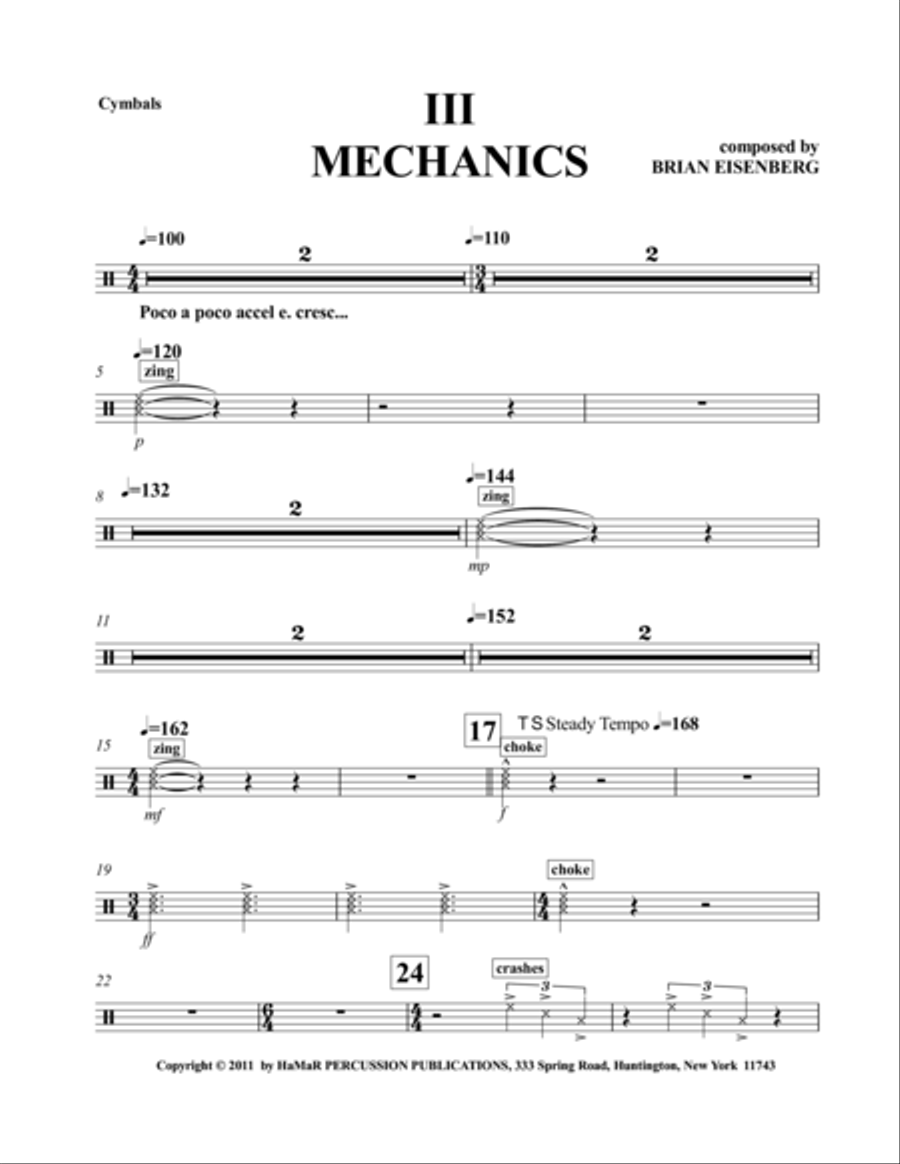 III Mechanics Snare Drum scores gallery preview page 1
