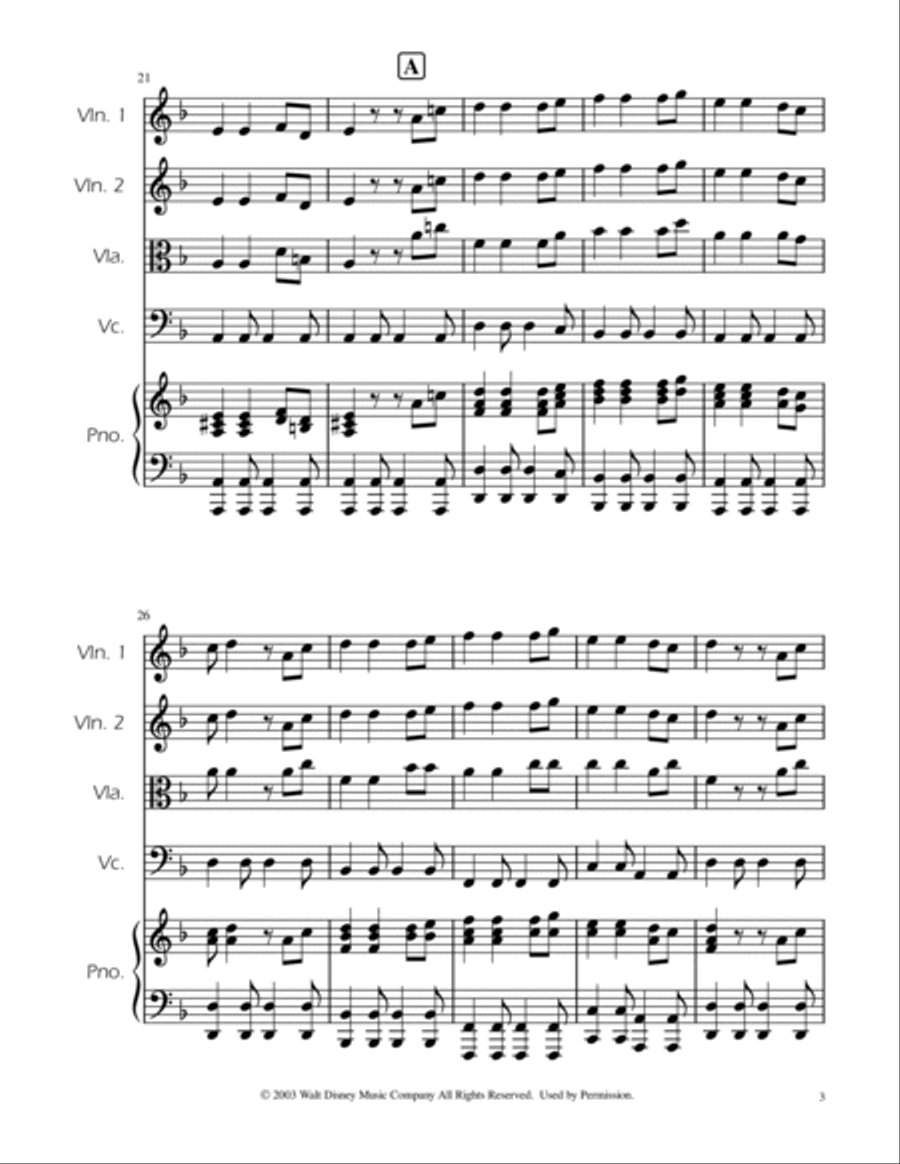 He's A Pirate String Quartet scores gallery preview page 3