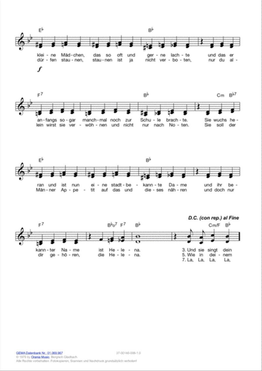 Das Lied der schonen Helena Voice scores gallery preview page 3