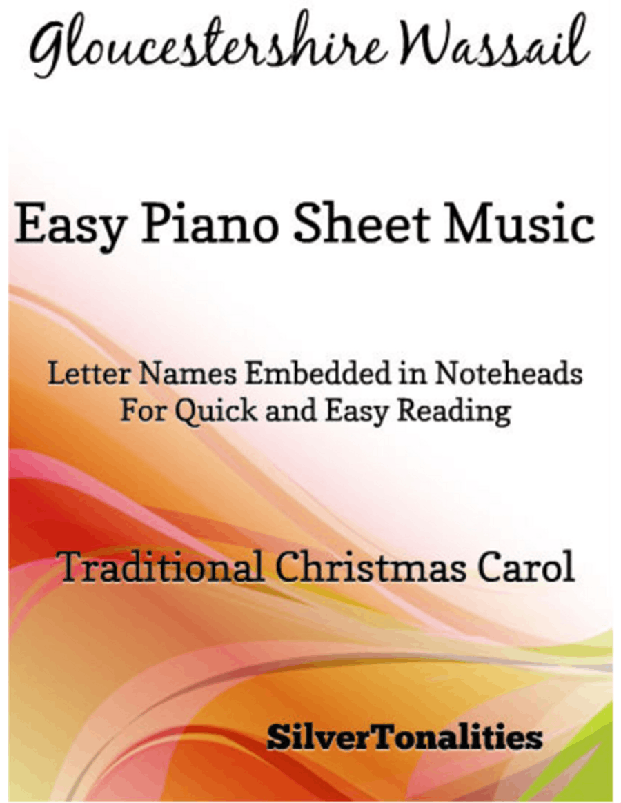 Gloucestershire Wassail Easy Piano Sheet Music Easy Piano scores gallery preview page 1