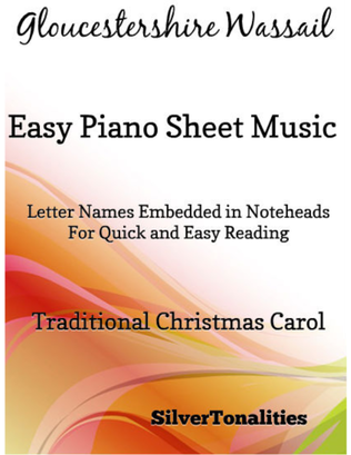 Book cover for Gloucestershire Wassail Easy Piano Sheet Music