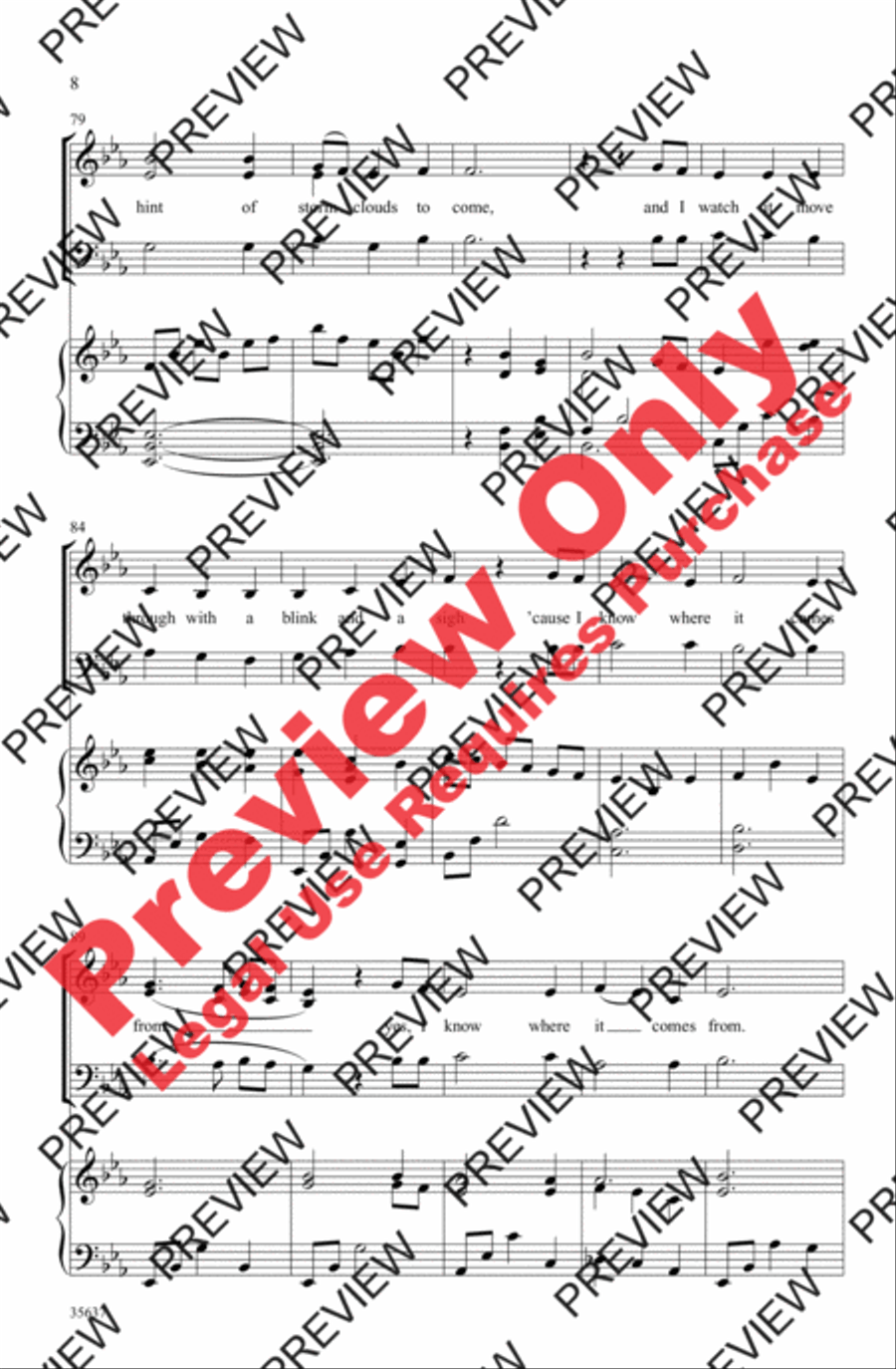 Your Love Was a River Your Love Was a River 3-Part scores gallery preview page 7