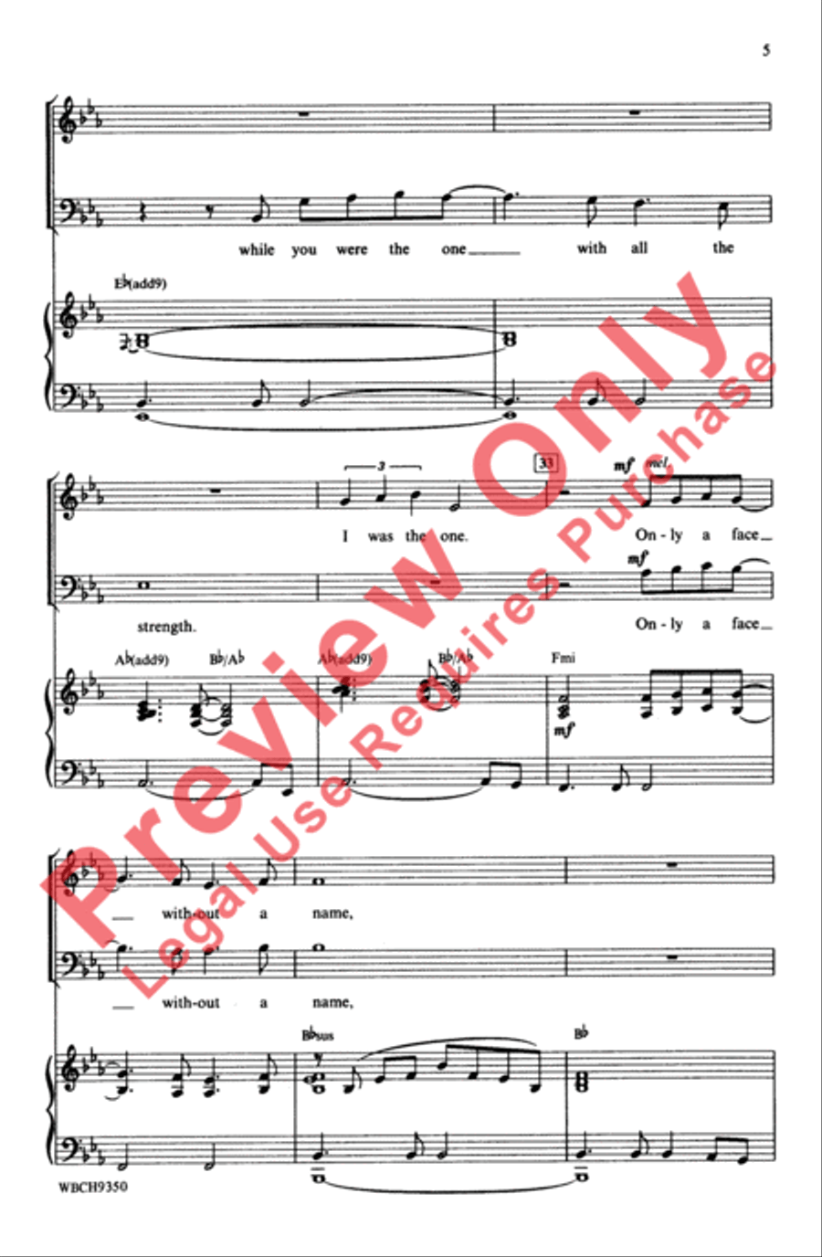The Wind Beneath My Wings 3-Part scores gallery preview page 5