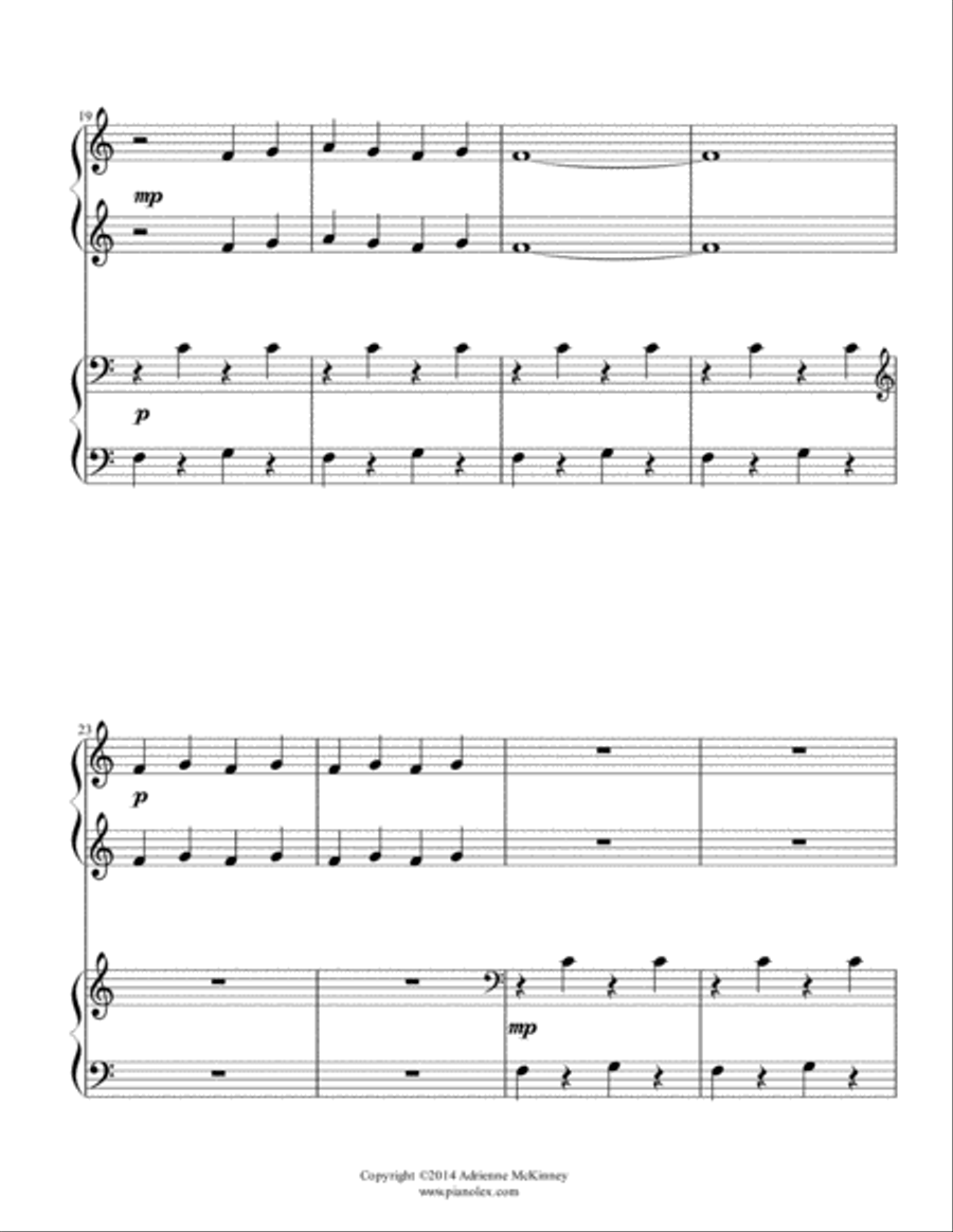 Chocolate Cupcake Machine - duet (with individual parts) Easy Piano scores gallery preview page 5