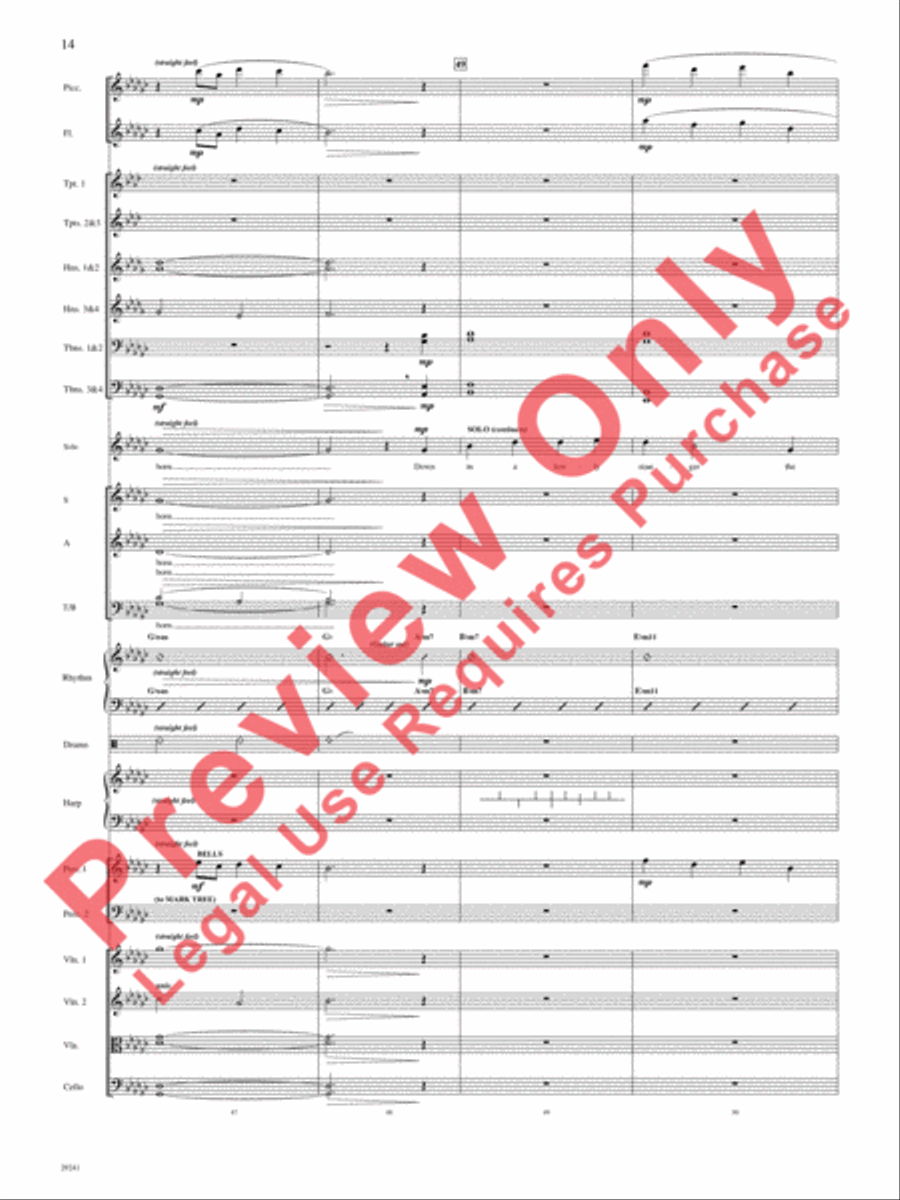 Go, Tell It on the Mountain Choir scores gallery preview page 14