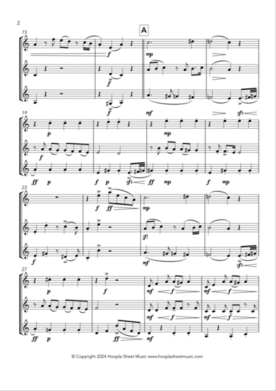 La Cumparsita String Trio scores gallery preview page 2