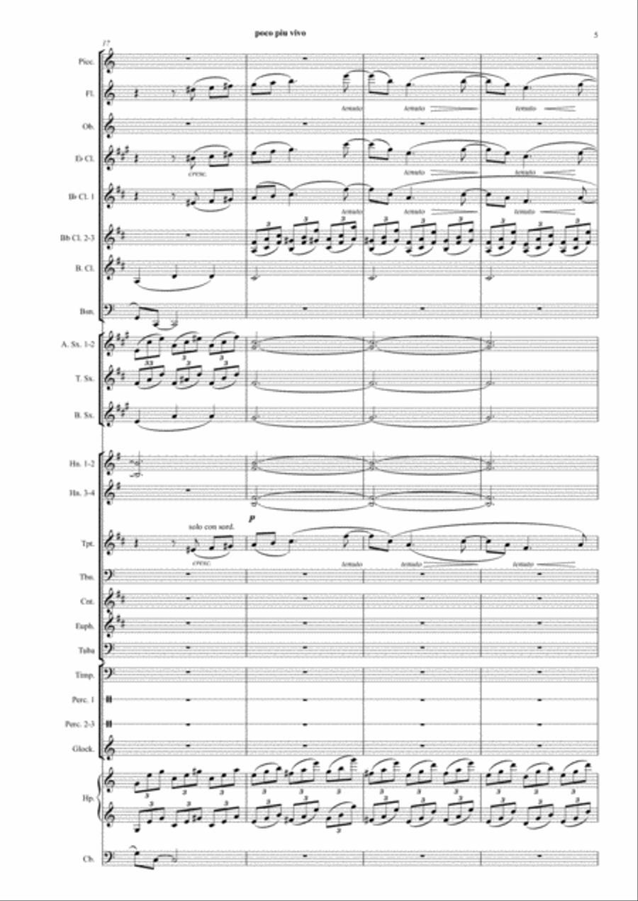 Etude-tableaux Op.39 # 2 Concert Band scores gallery preview page 5