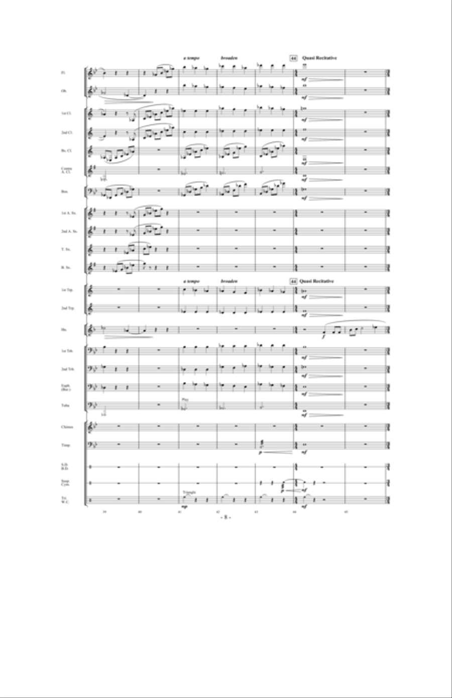 Silent Noon Silent Noon Concert Band scores gallery preview page 7