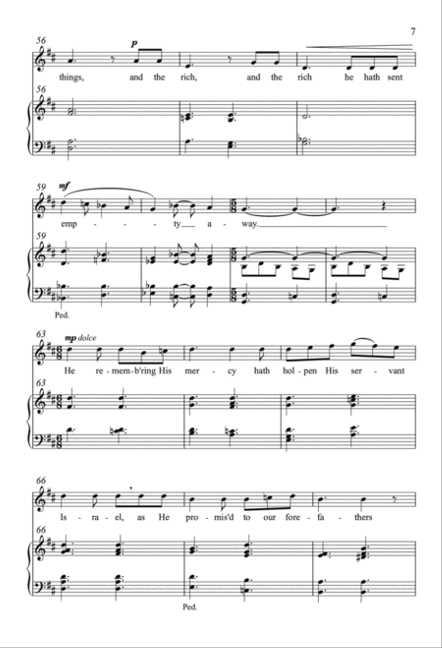 Magnificat and Nunc Dimittis in D Unison Choir scores gallery preview page 6