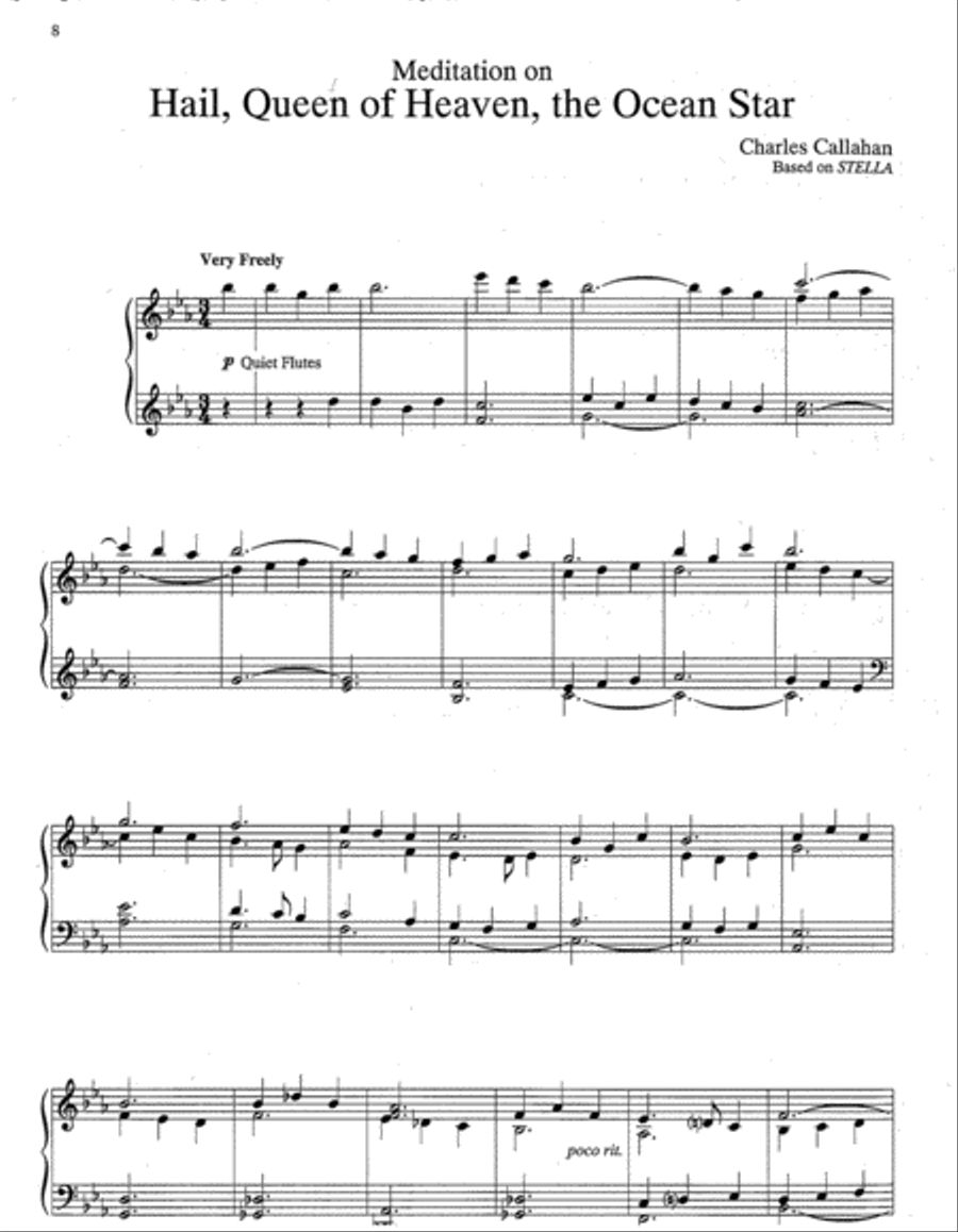 Marian Hymns Organ scores gallery preview page 4