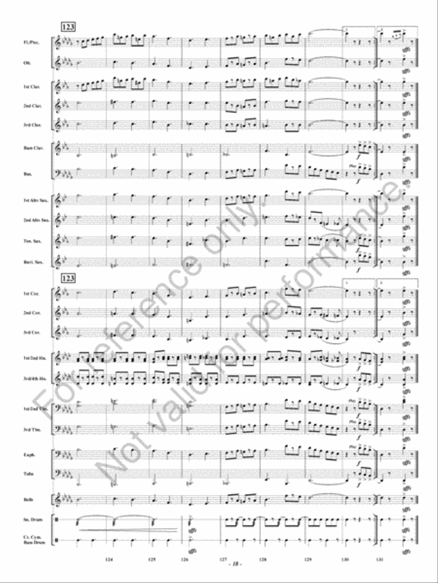 Lights Out Lights Out Concert Band scores gallery preview page 19