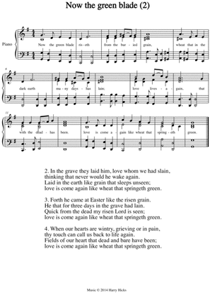 Now the green blade riseth. Another new tune to a wonderful old hymn,