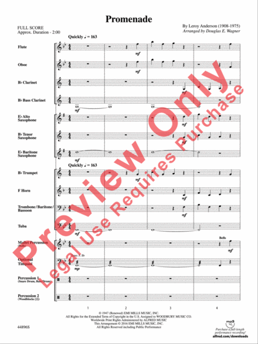 Promenade Promenade Concert Band scores gallery preview page 4