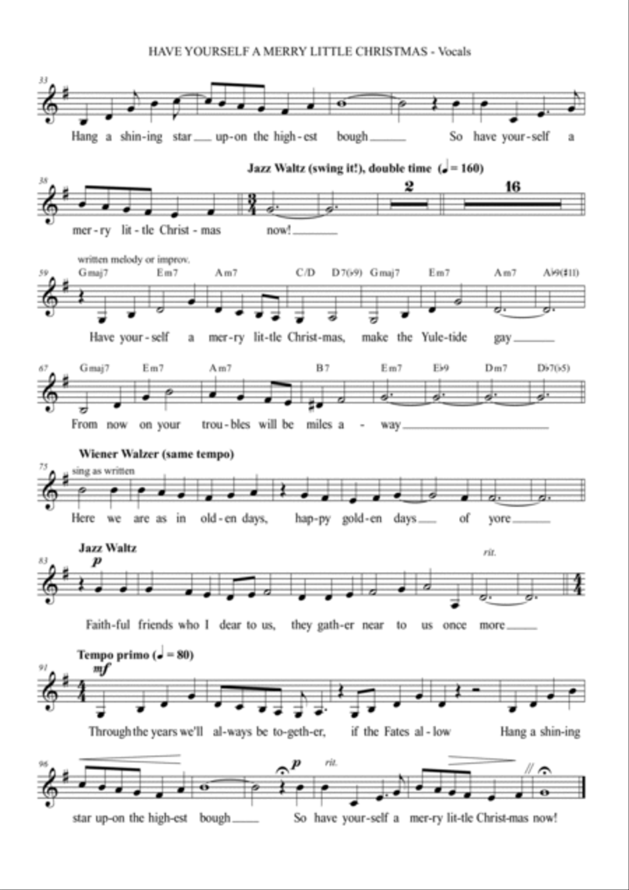 Have Yourself A Merry Little Christmas String Quartet scores gallery preview page 4