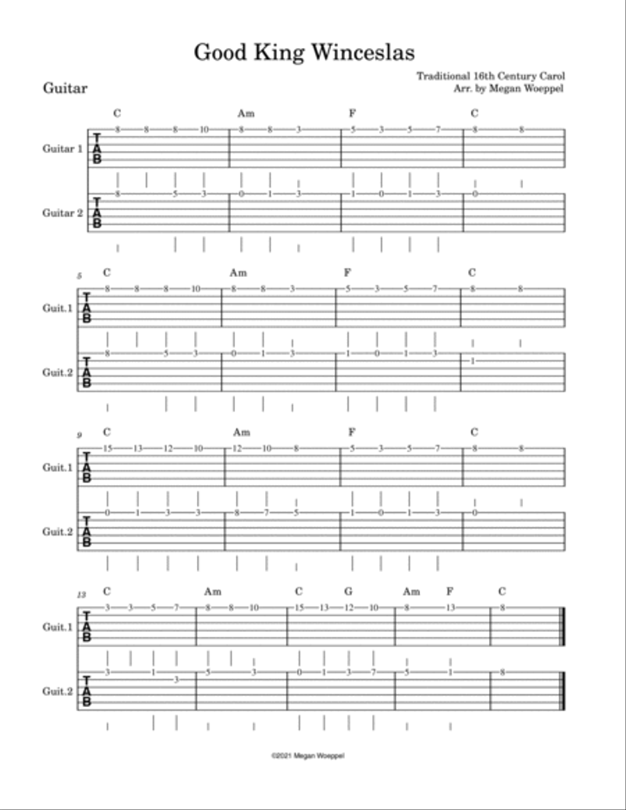 Easy Holiday Duets - Guitar Guitar scores gallery preview page 6