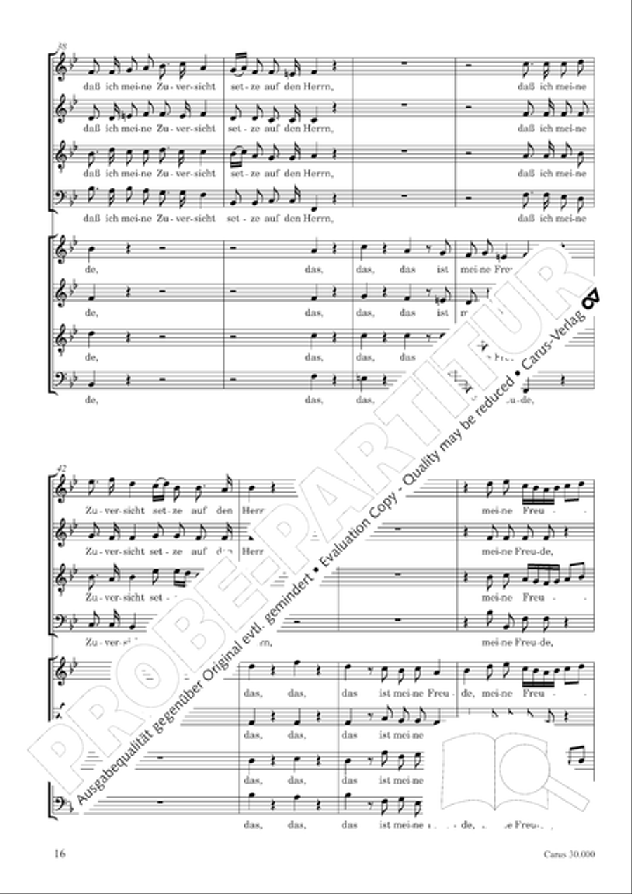 J.L. Bach: The complete motets Choir scores gallery preview page 23