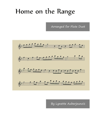 Book cover for Home on the Range - Flute Duet